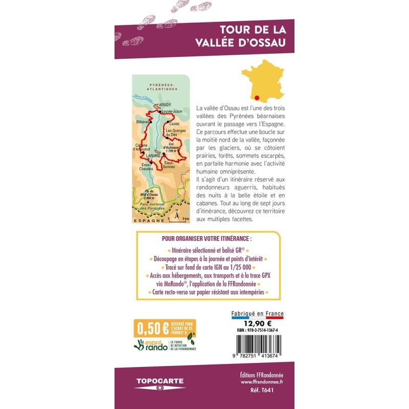 GRP TOUR DE LA VALLEE D OSSAU T641 TOPOCARTE 2/2