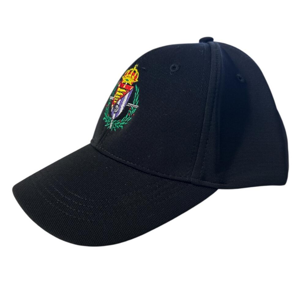 Gorra - Fútbol - Hombre - Ajustable, Escudo bordado - Real Valladolid - Negra 2/3