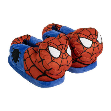 Zapatillas de Casa 3D Spiderman Rojas Niño
