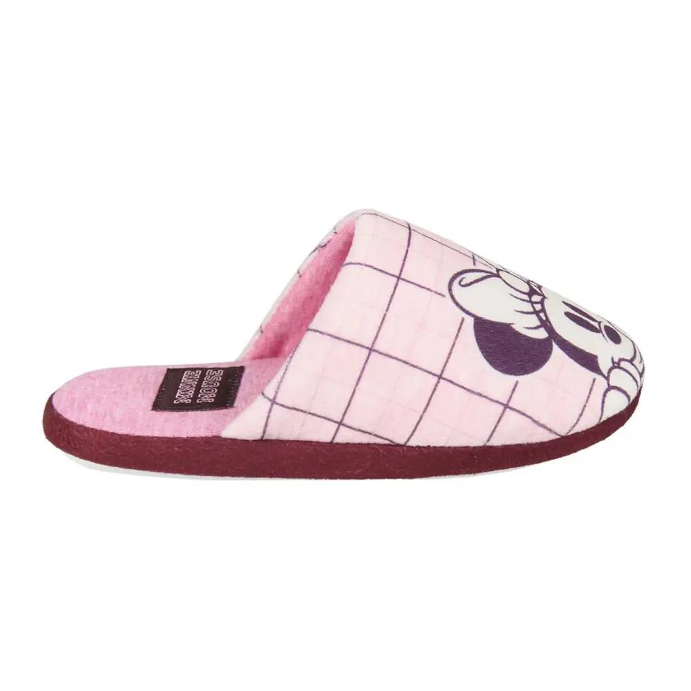 Zapatillas De Casa Minnie Mouse Niña Rosas A Cuadros 2/3
