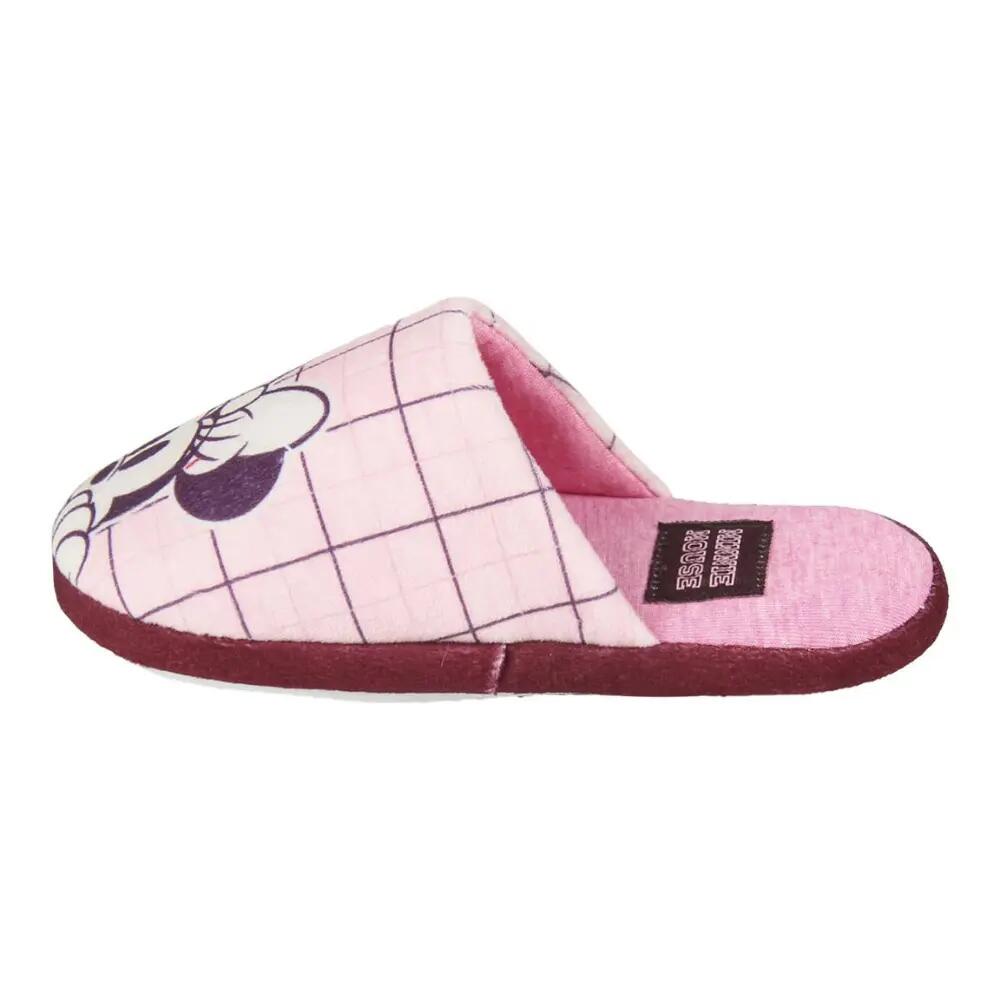 Zapatillas De Casa Minnie Mouse Niña Rosas A Cuadros 3/3