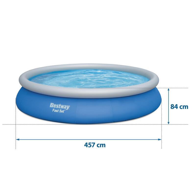 Piscina gonflabila 457x84 cm 17in1 Bestway 57313