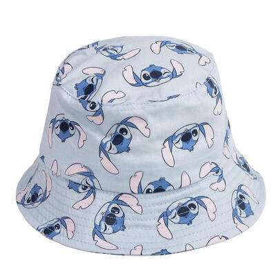 Gorro Pescador Stitch Azul Claro Junior
