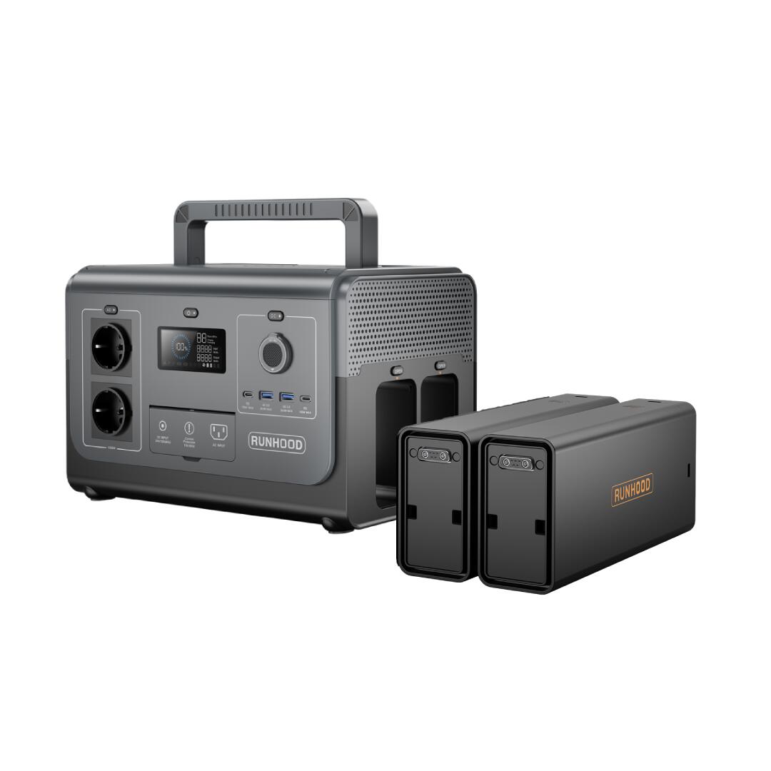 Runhood - Runhood Station D'Énergie Portable 1200 W / 648 Wh Batteries Hot-swap - Batterie - Gris|orange - Decathlon