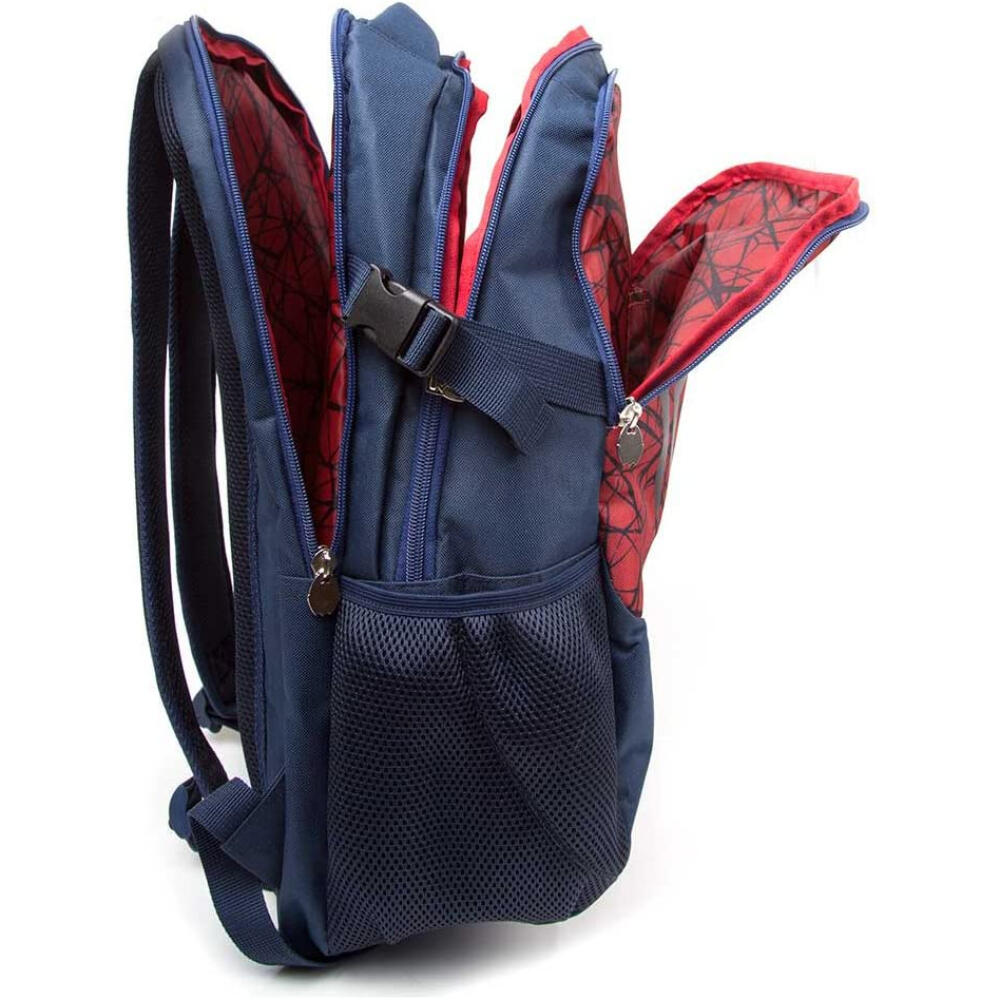 Mochila Doble Spiderman Azul y Roja 2/3