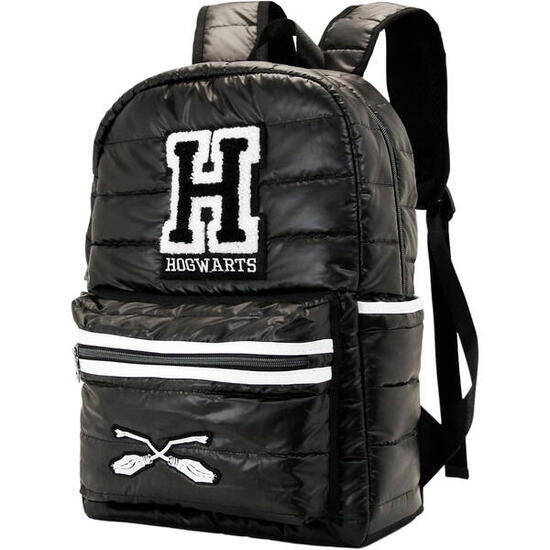 Mochila - Sportswear - Unisex - Acolchada, Bordado Harry Potter - Negro