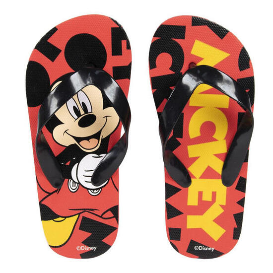 Chanclas Mickey Mouse Niño Rojo
