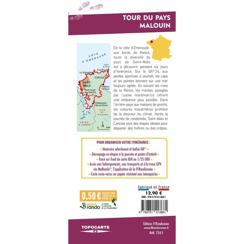 GRP TOUR DU PAYS MALOUIN T351 TOPOCARTE 2/2