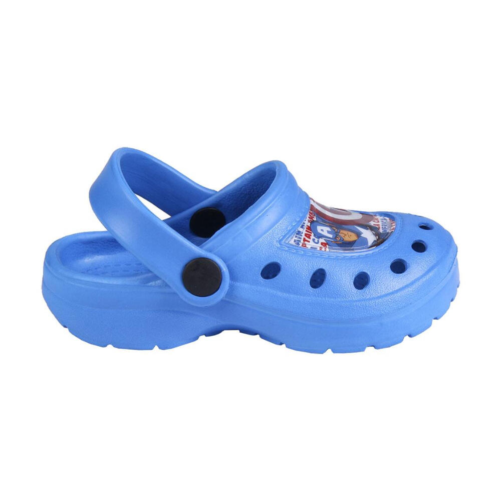 Zuecos Clogs Capitán América Shield Azules 2/3