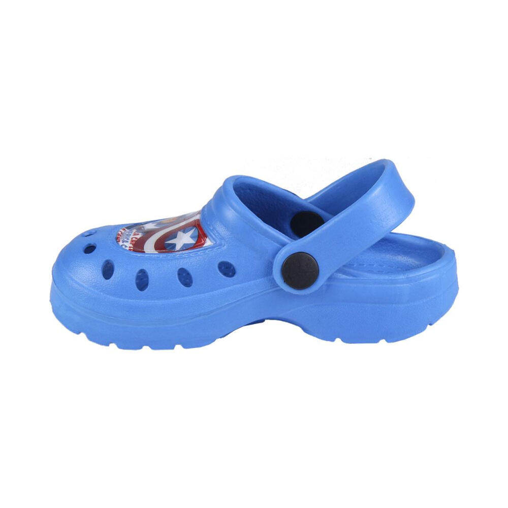 Zuecos Clogs Capitán América Shield Azules 3/3