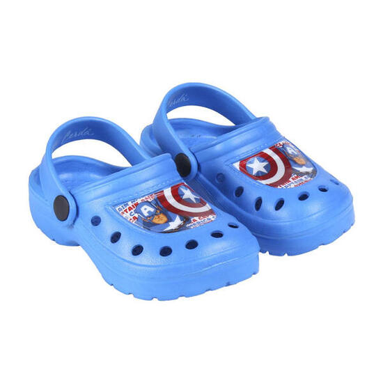 Zuecos Clogs Capitán América Shield Azules