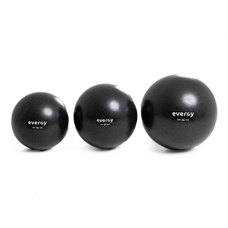 Pelota pilates negra 20 cm evergy 3/4