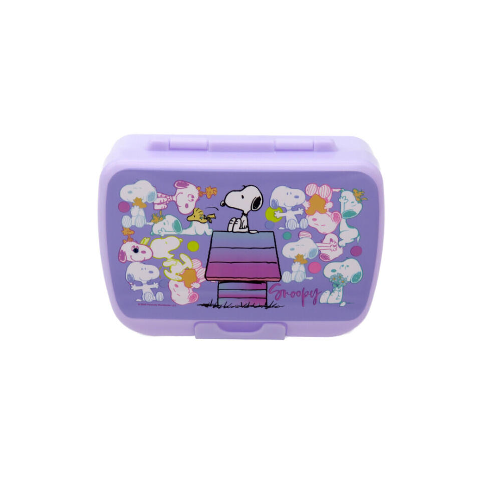 Sandwichera - Cierre hermético - Snoopy 1950 - Morado 3/3