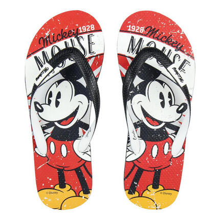 Chanclas Mickey Mouse Hombre Rojo