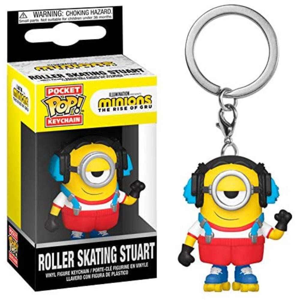 Llavero Funko Pop! Minions Roller Skating Stuart 3/3