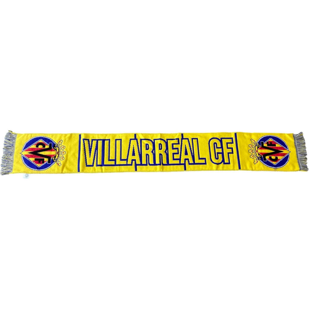 Bufanda Villarreal Amarilla Líneas Finas 2/3