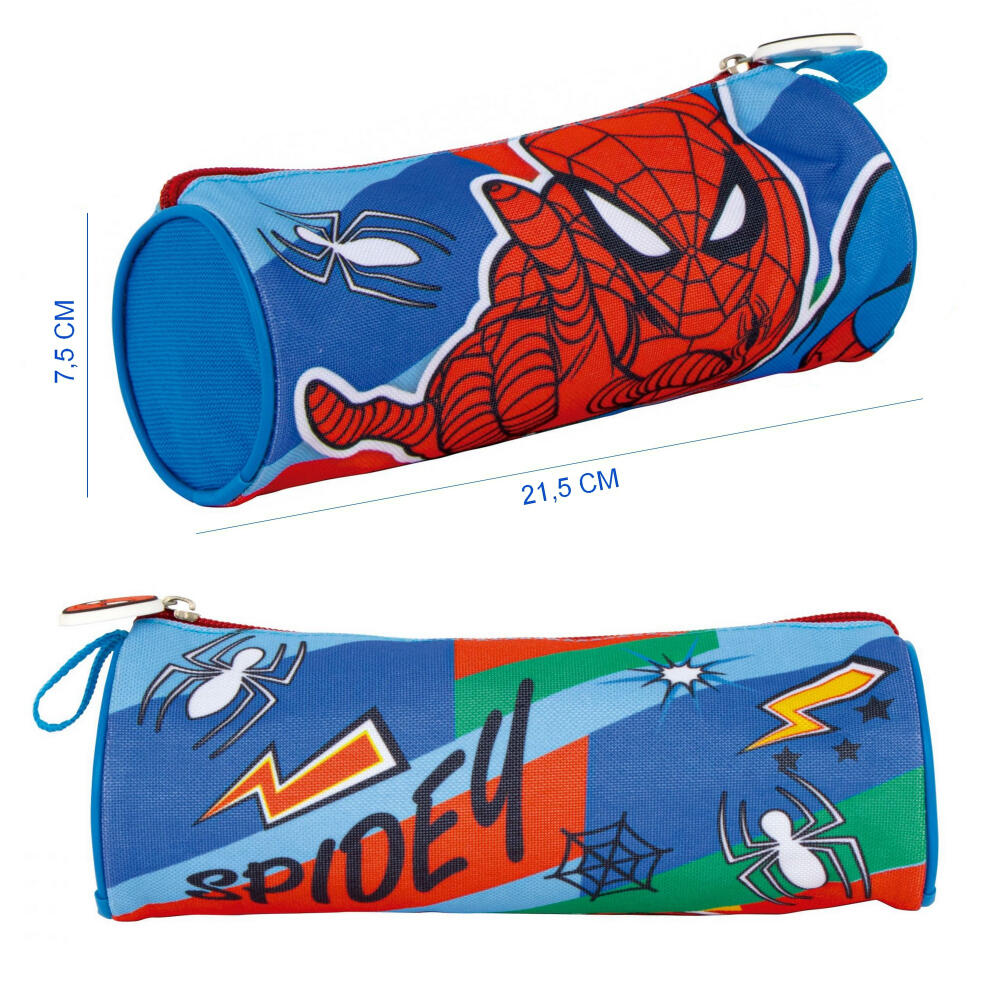 Set Vuelta al Cole Spiderman Mochila Guardería Saco Merienda y Estuche 3/3
