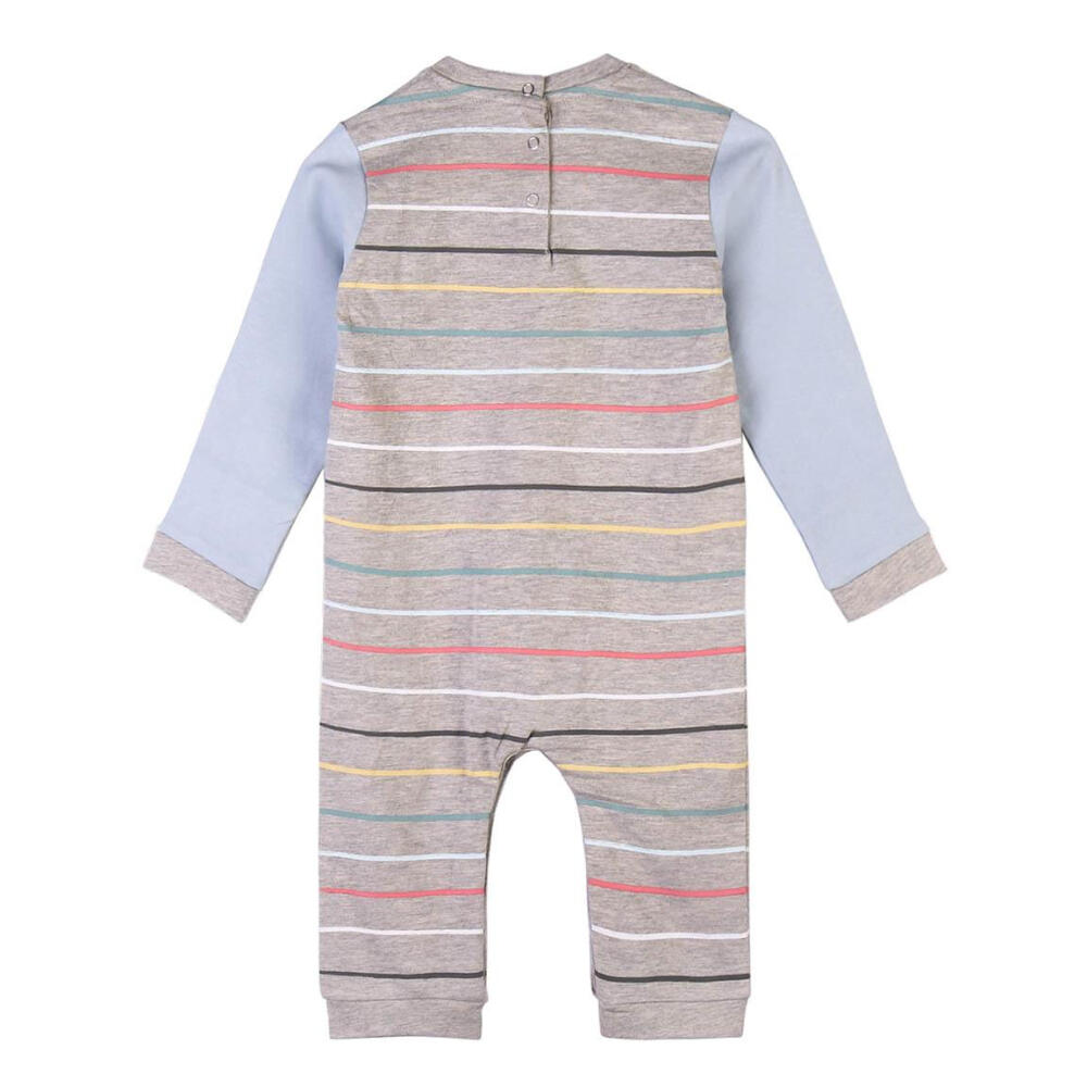 Pelele Snoopy Gris y Azul a Rayas 2/3