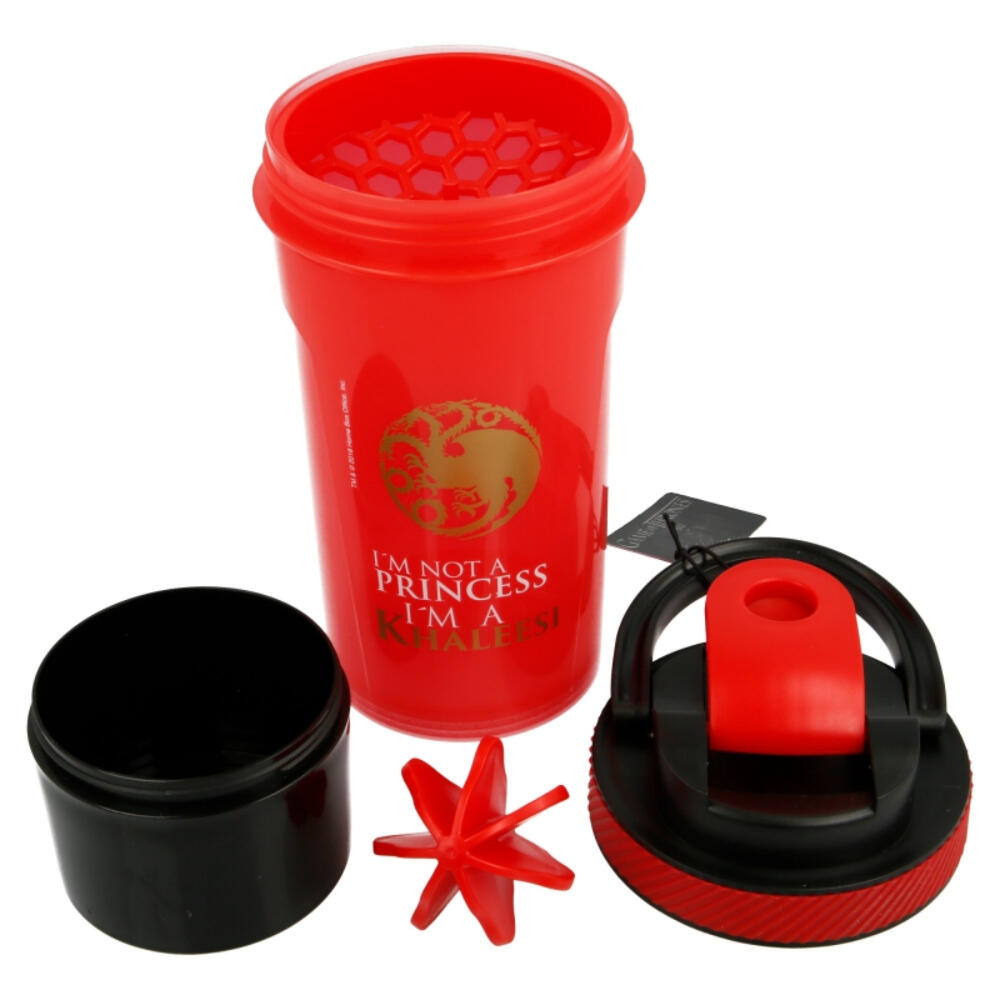 Botella - Deporte - Shaker plástico 850 ml - Kaleeshy - Rojo 2/3
