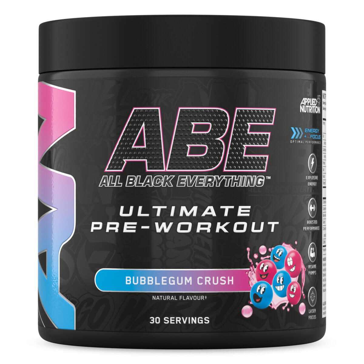 APPLIED NUTRITION ABE Ultimate Pre-Workout - Bubblegum Crush - 375 gram (30 doseringen)