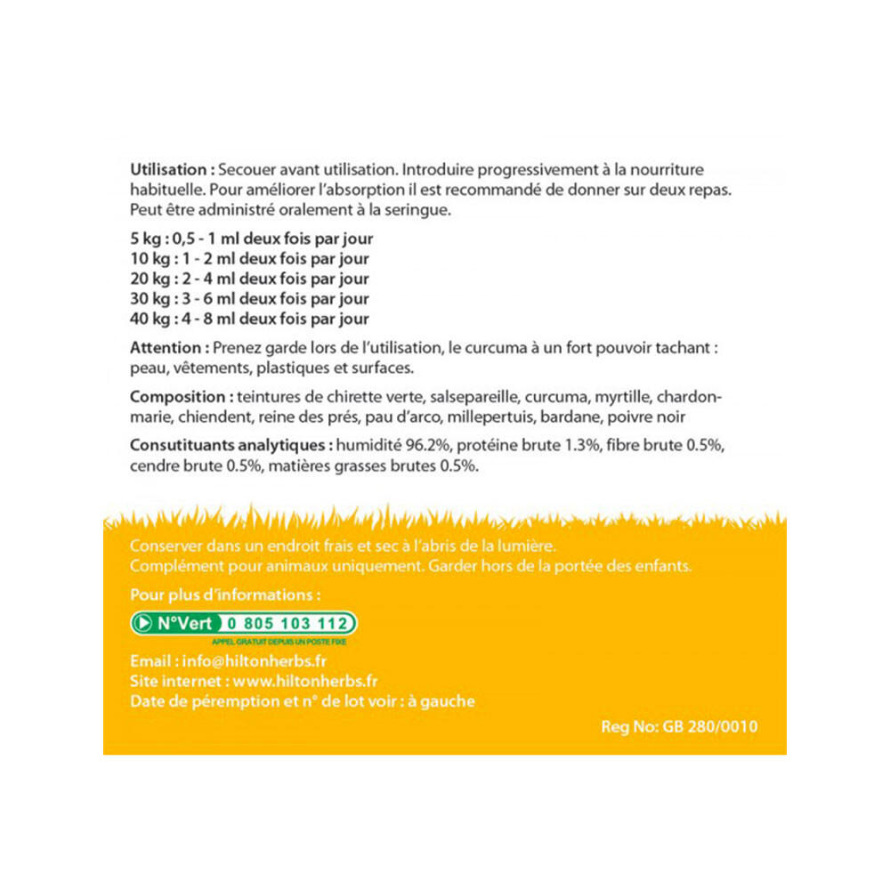 Immunité infections tique chien Tick X First Care Hilton Herbs 250mL 2/2