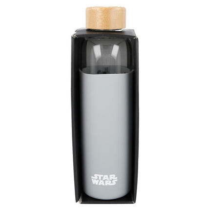 Botella De Cristal Con Funda De Silicona Star Wars 585 ML