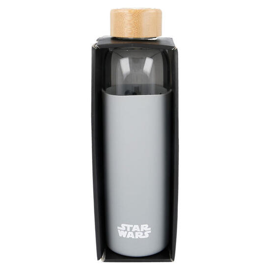 Botella De Cristal Con Funda De Silicona Star Wars 585 ML