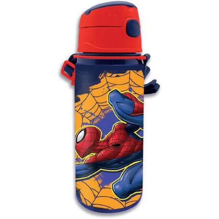 Botella Cantimplora con Asa Spiderman Aluminio 600 ML