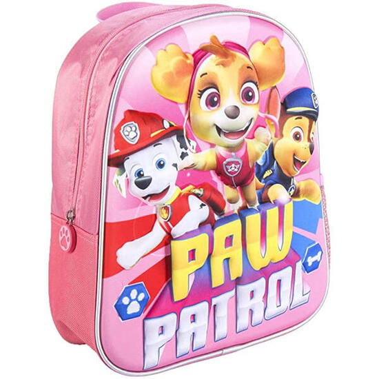 Sac à dos rose 3D Pat' Patrouille pour la maternelle
