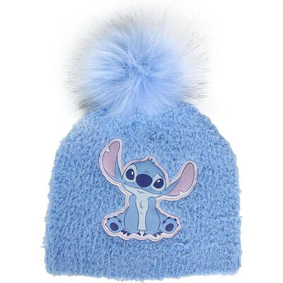 Gorro con Pompón Stitch Azul Niño