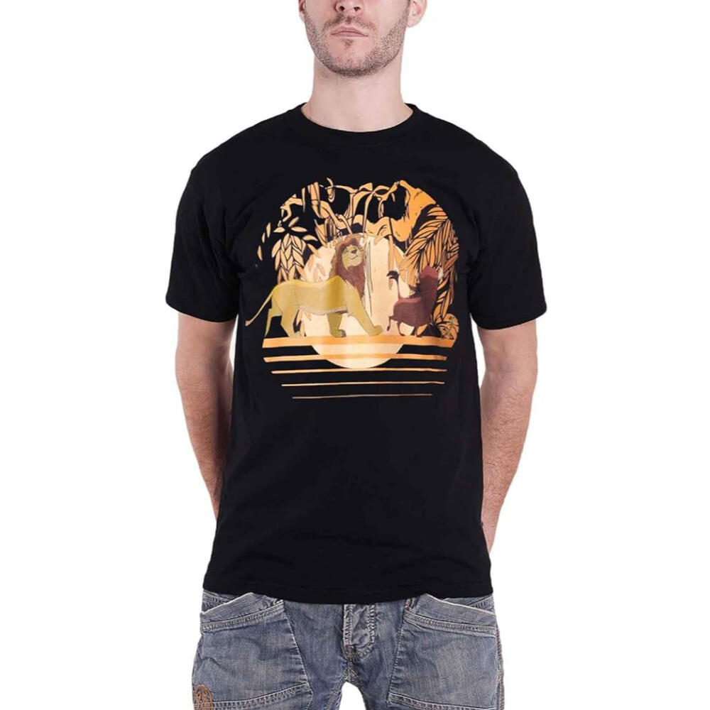 Camiseta Hombre The Lion King Vintage Negra 1/3