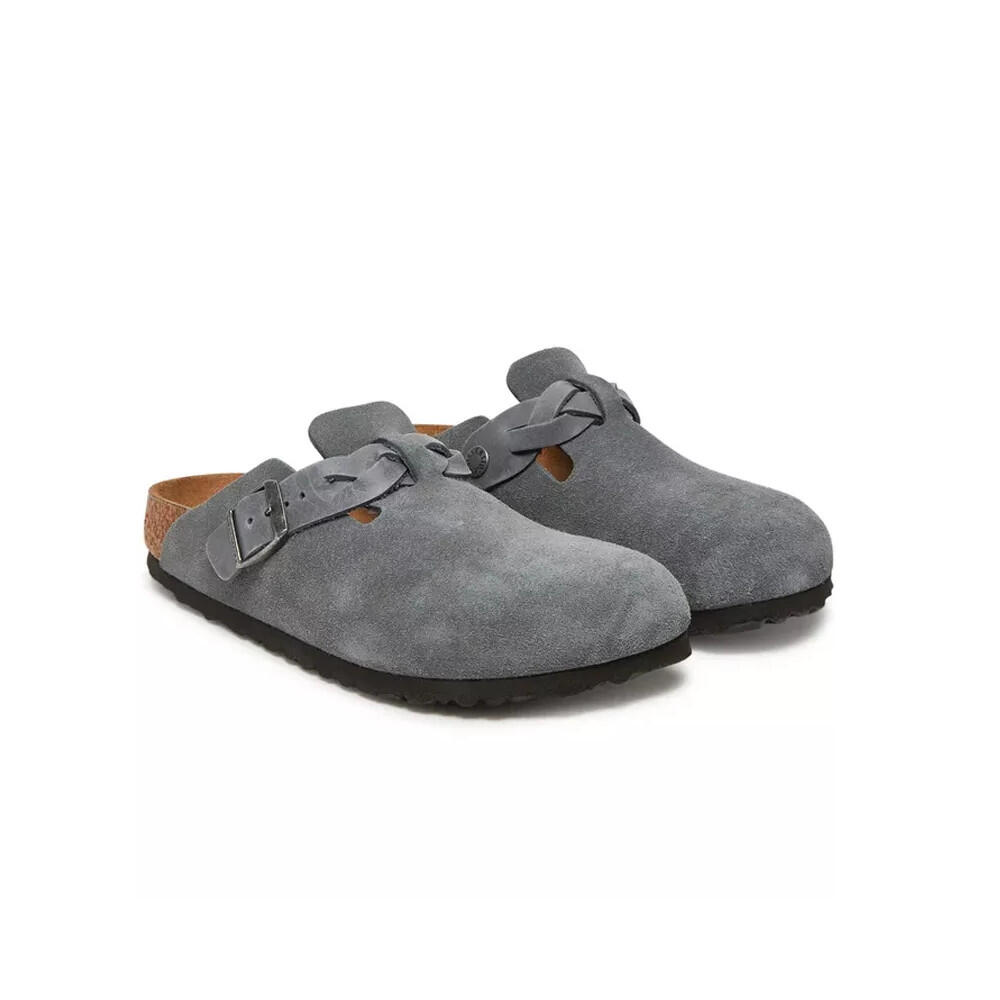 Ciabatta Donna BOSTON BRAIDED Grigio 2/6