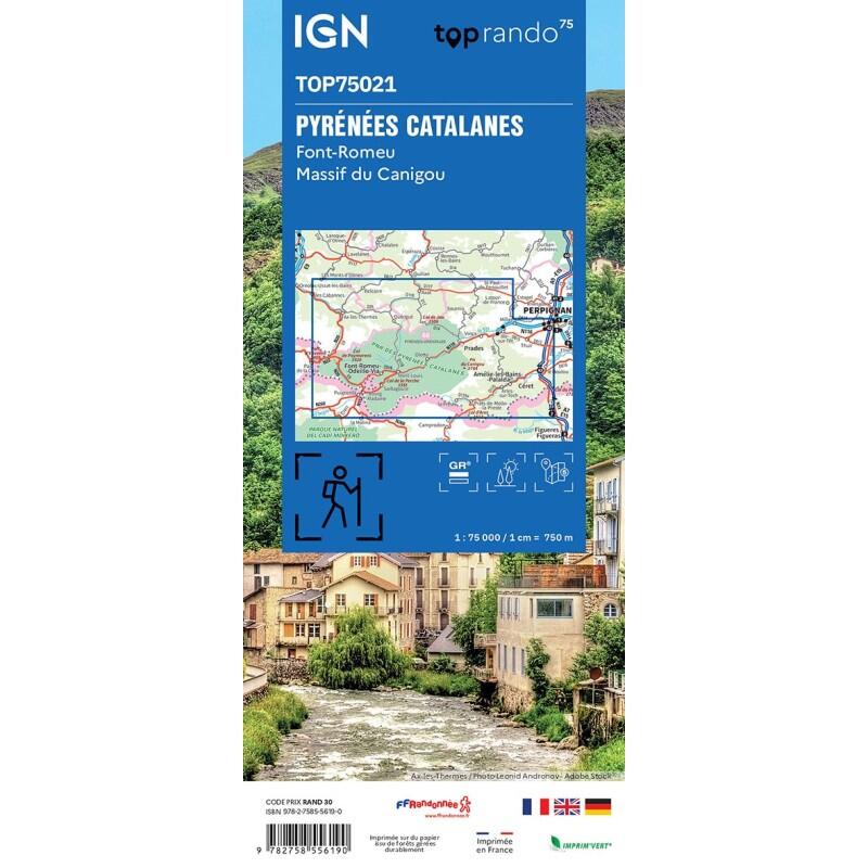 TOP75021 PYRENEES CATALANES FONT ROMEU MASSIF DU CANIGOU 2/2
