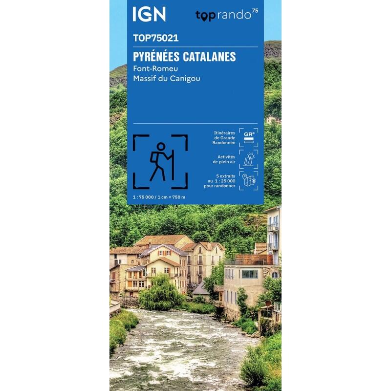 Ign - Top75021 Pyrenees Catalanes Font Romeu Massif Du Canigou - Carte - Taille Unique - Decathlon