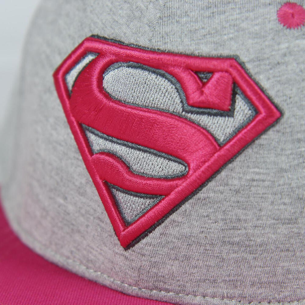 Gorra Superman Gris Y Fucsia Adulto 3/3