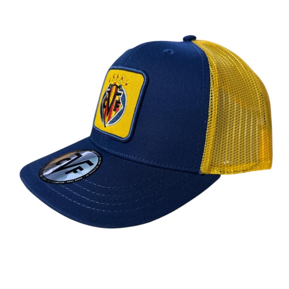 Gorra Trucker Villarreal Junior, azul y amarillo 2/3