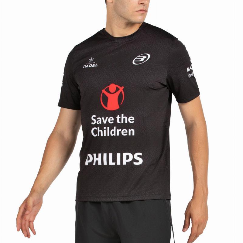 Camiseta Bullpadel Di Nenno Mofero Premier Padel Negro 3/5