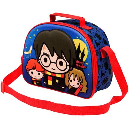 Bolsa portaalimentos - 3D personajes Harry Potter Castle - Azul