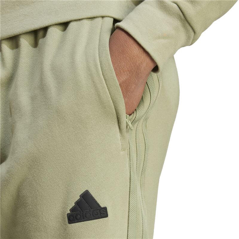 Calças de felpo para homem adidas adidas Brand Love French Terry Verde 5/5