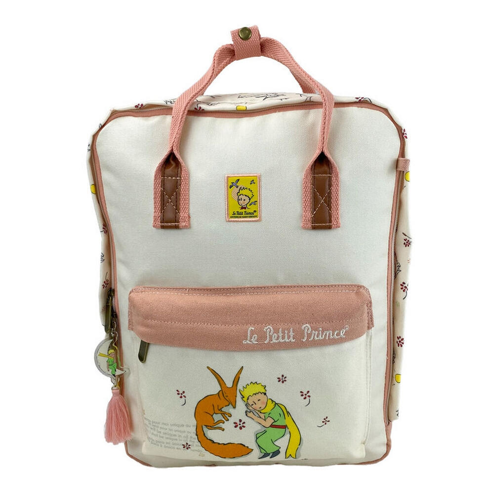 Mochila - Deportivo - Unisex - Acolchada - El Principito - Beige 2/3