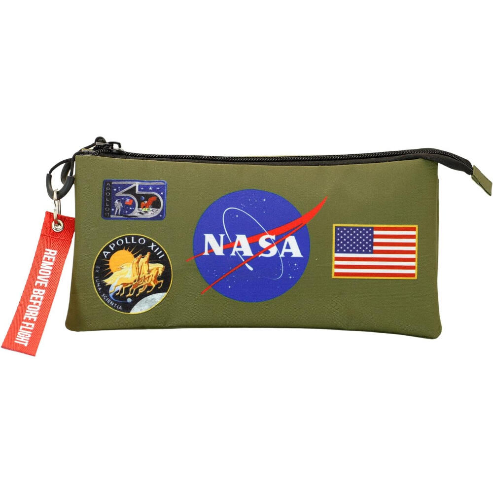 Estuche Portatodo Triple Nasa Khaki 2/3