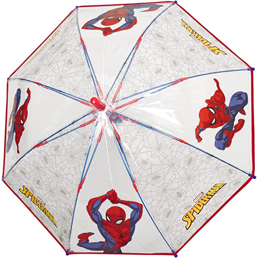 Paraguas Perletti Transparente Spiderman Jump 2/3