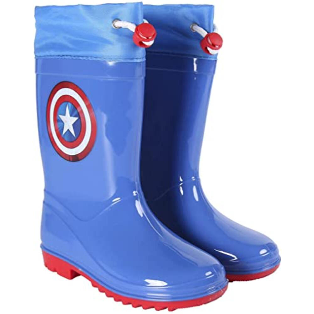 Botas De Agua Capitán América Azules 3/3