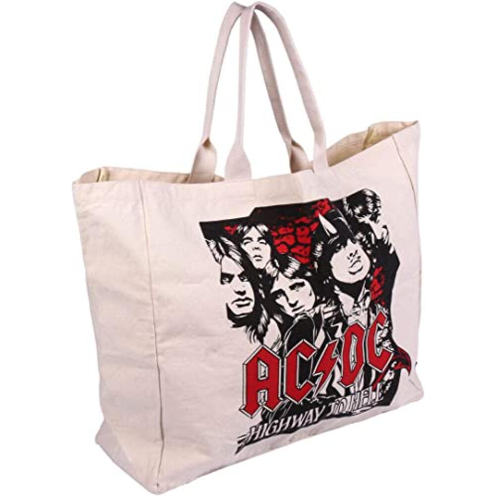 Bolsa de la compra - ACDC Highway To Hell - Beige 3/3