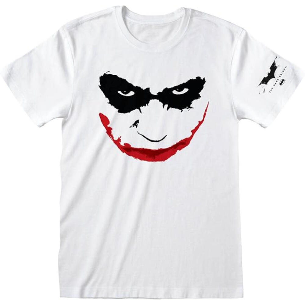 Camiseta Hombre Batman The Dark Knight Joker Smile Blanco 2/3