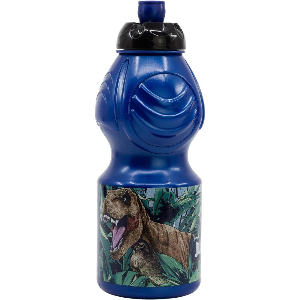 Botella sport - Bebida para deporte - Unisex - 400 ml - Jurassic World - Azul 2/3