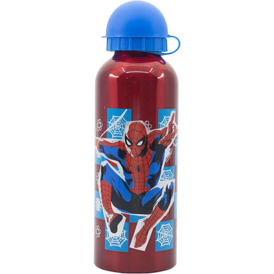 Botella Aluminio Alta 530 ML Spiderman Arachnid Grid