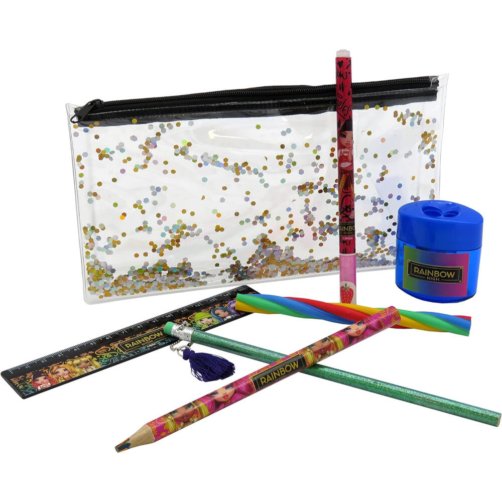Estuche Portatodo Transparente Con Material Rainbow High 2/3