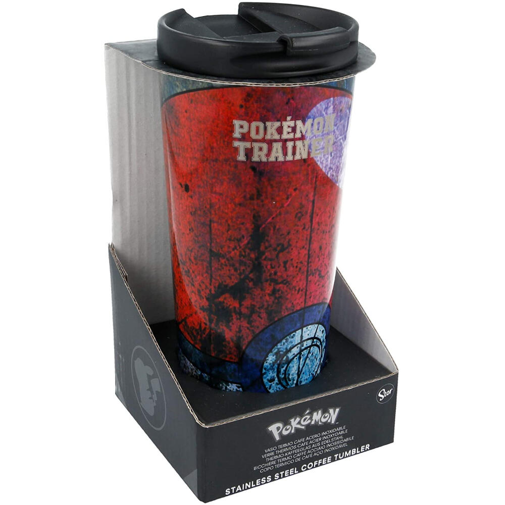 Vaso termo - Uso diario - Unisex - Acero inoxidable, 425 ml - Rojo 3/3