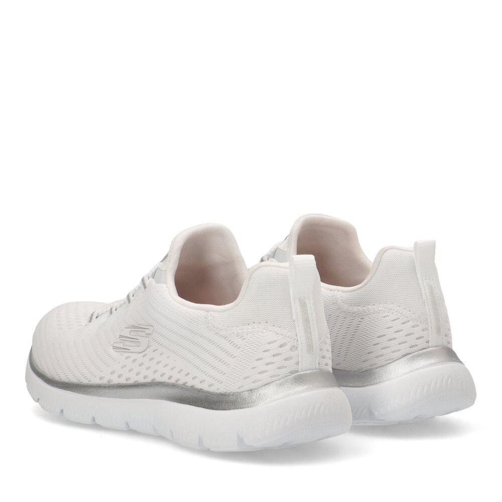 Deportivas Casual Mujer Suela Plana - Modelo 149036 Blanco 4/6